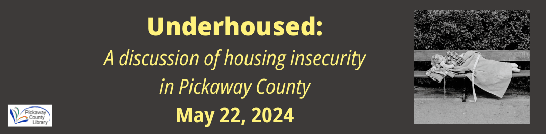 Under Housed: A Discussion of Housing Insecurity in Pickaway County May 22, person laying down on park bench